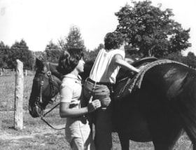 Horseback riding at B'nai B'rith summer camp