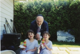 Rabbi Reuven Bulka with Two Grandchildren (1 photo)