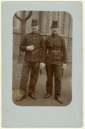 Ernst Sicher and other man in uniform