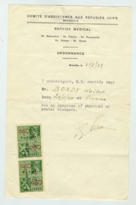 Medical certificate