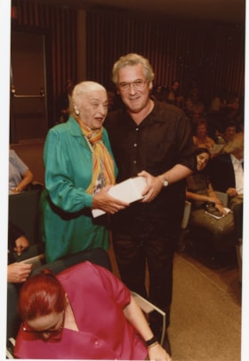 Pinchas Zuckerman and an unidentified woman at an Ottawa Jewish Community Foundation event.