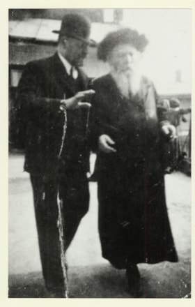 Akos Kroo with the Chief Judge of the Jewish Court
