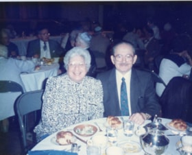 Two unidentified people at a Golden Age Club event