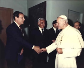 Pope Jean Paul II, Montreal Archdiocese with Alan Rose, B.J. Finestone