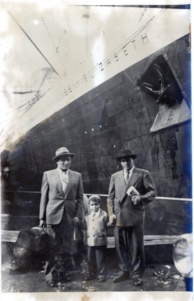 Two Men and a Boy HMS Queen Elizabeth