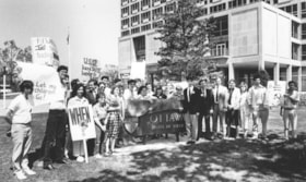Freedom rally being held for the Soviet Jews at City Hall