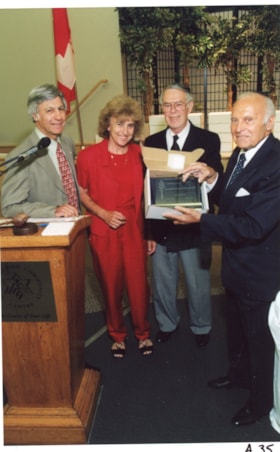 Dr. Norman and Myrna Barvin (?) establish fund in support of the Pinchas Zuckerman Music Education Fund.