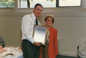 Two unidentified people at the 1997 Ottawa Jewish Community Foundation AGM