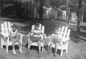 Beverly Allice, Gordon Allice and Murray Allice at Lake George