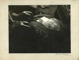 Portrait of an unidentified Devon lace maker