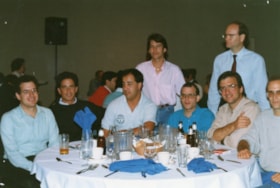 Group of unidentified men at a Jewish Mens Softball League award night