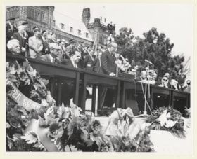 Prime Minister Lester B. Pearson speaks at Holocaust rally in Ottawa