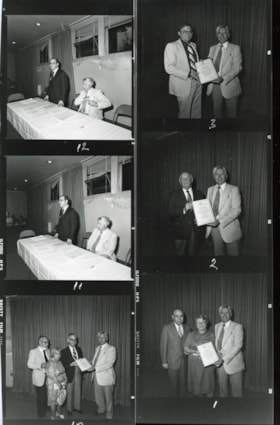 Contact sheet with six images from an Ottawa Jewish Community Foundation event.