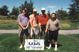 Group portrait at the 1997 Annual United Jewish Appeal Golf Tournament.