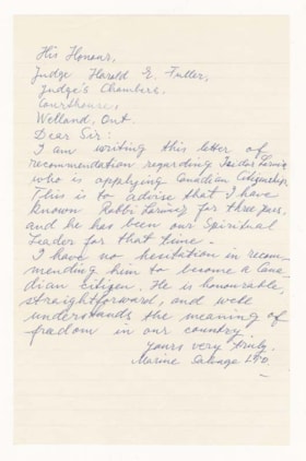 Reference letter