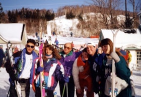 2 photographs of the Jewish Community Centre teen ski bus program