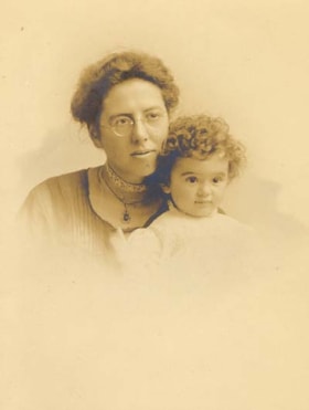 Studio portrait of a mother and daughter