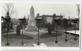 Flare light in front of Holocaust Memorial, Yom Hashoa, May 6 1979