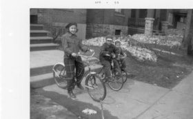 Beverly Allice and Murray Allice on bikes
