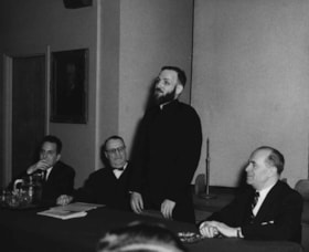 Cercle Juif meetings 1950s/ KATTAN, COHEN, BUDYK, FILION, REGIS, Pere LAFORTUNE