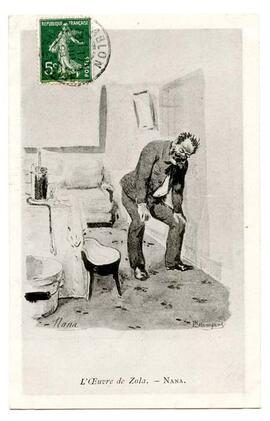 Postcard, "L'Oeuvre de Zola. - Nana"