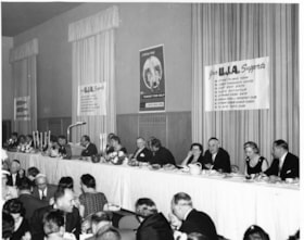 2 photos of the United Jewish Appeal (UJA) Inaugural Dinner