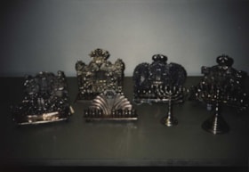 CJC Archives collection/ Menorahs from JCR (Jewish Cultural Reconstruction), rescued from Nazis