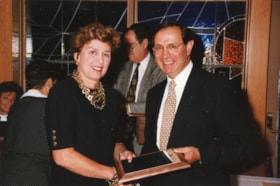 Dan kimmel and Betsy Rigal at the 1995 Ottawa Jewish Community Foundation AGM