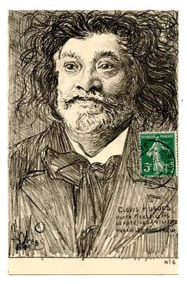 Postcard, "Clovis Hugues"
