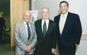 Vice-President Saul Goldfarb, President Norman Lesh, and Executive Director Gordon Roston at the Ottawa Jewish Community Foundation annual general meeting.