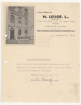 Letter of Reference