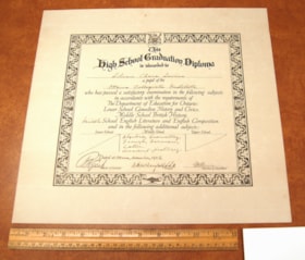 Lilian's High School Diploma.