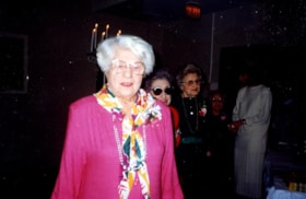 Esther Baker attending an Hadassah Youth Aliyah Dinner honouring members of 50 years or more.