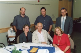 Group of unidentified people at an Ottawa Jewish Community Foundation annual general meeting.
