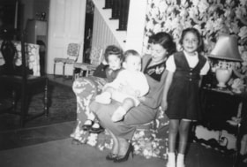 Mary Allice holding Gordon Allice, and Beverly Allice