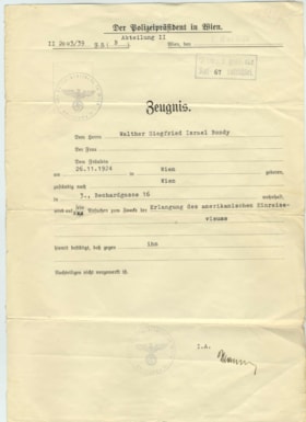 Police certificate