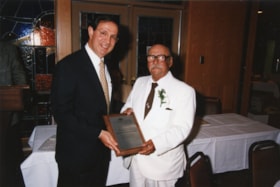 Dan Kimmel and Harold (Joe) Shenkman at the 1995 Ottawa Jewish Community Foundation AGM