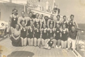 Ha’Koach swim team aboard the S.S. Roma