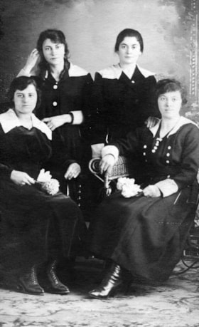 A portrait of four girls.