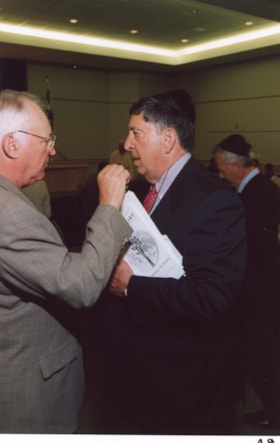 Two unidentified men at an Ottawa Jewish Community Foundation event.