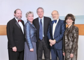 Rabbi Bulka and Leah Bulka and three unidentified people