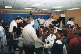 Crowd at Cosmic Adventure for a Chanukah event