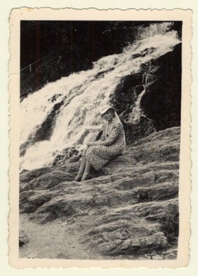 Alice Eckstein at waterfalls