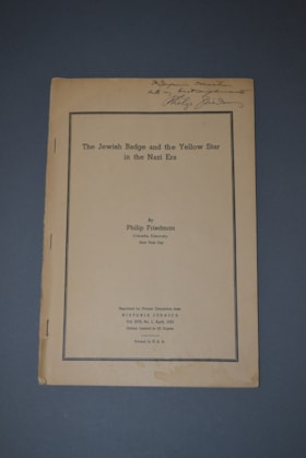 The Jewish Badge and the Yellow Star in the Nazi Era