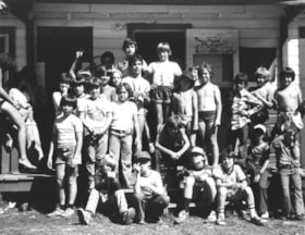 Group picture of campers at B'nai B'rith summer camp
