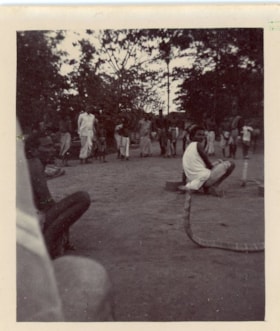 Young boy with a snake
