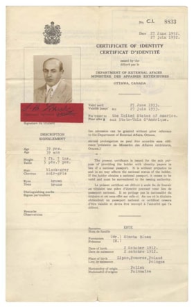 Identification certificate