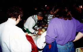 Dr. Norman Barwin performing a cooking demonstration at the Ottawa Hadassah Wizo Taste of Chocolate