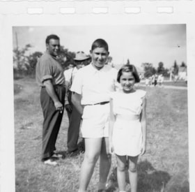 Beverly Allice and Gordon Allice at camp
