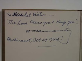 Prayer book (siddur) for Jewish Members of H.M. Forces